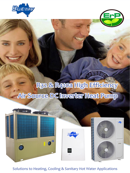 DC-Inverter-Wärmepumpe R32 und R410a
